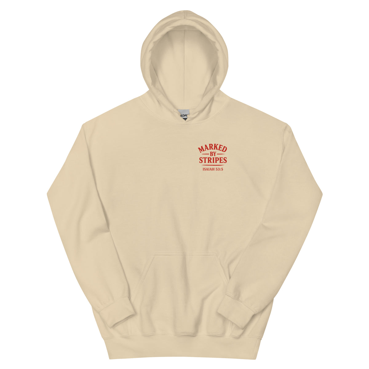 Marked by Stripes Hoodie - Sand - Front View