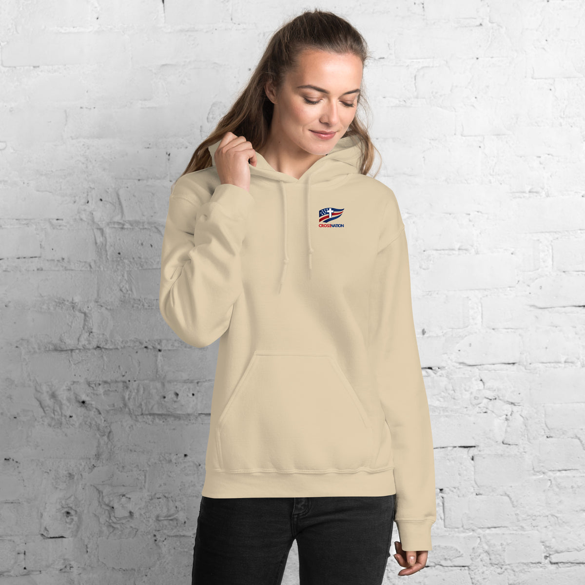 Heartland Hoodie - Sand - Front View