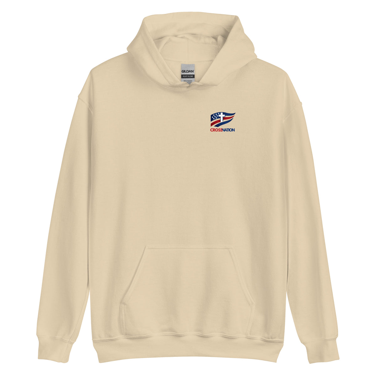 Victory in Christ Hoodie - Sand - Front View