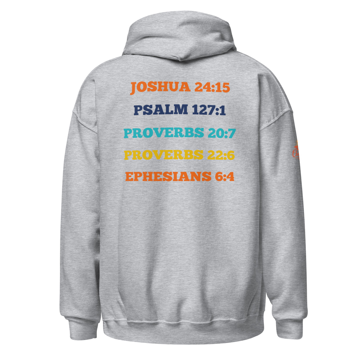 He is Dad Hoodie - Sport Grey - Back View