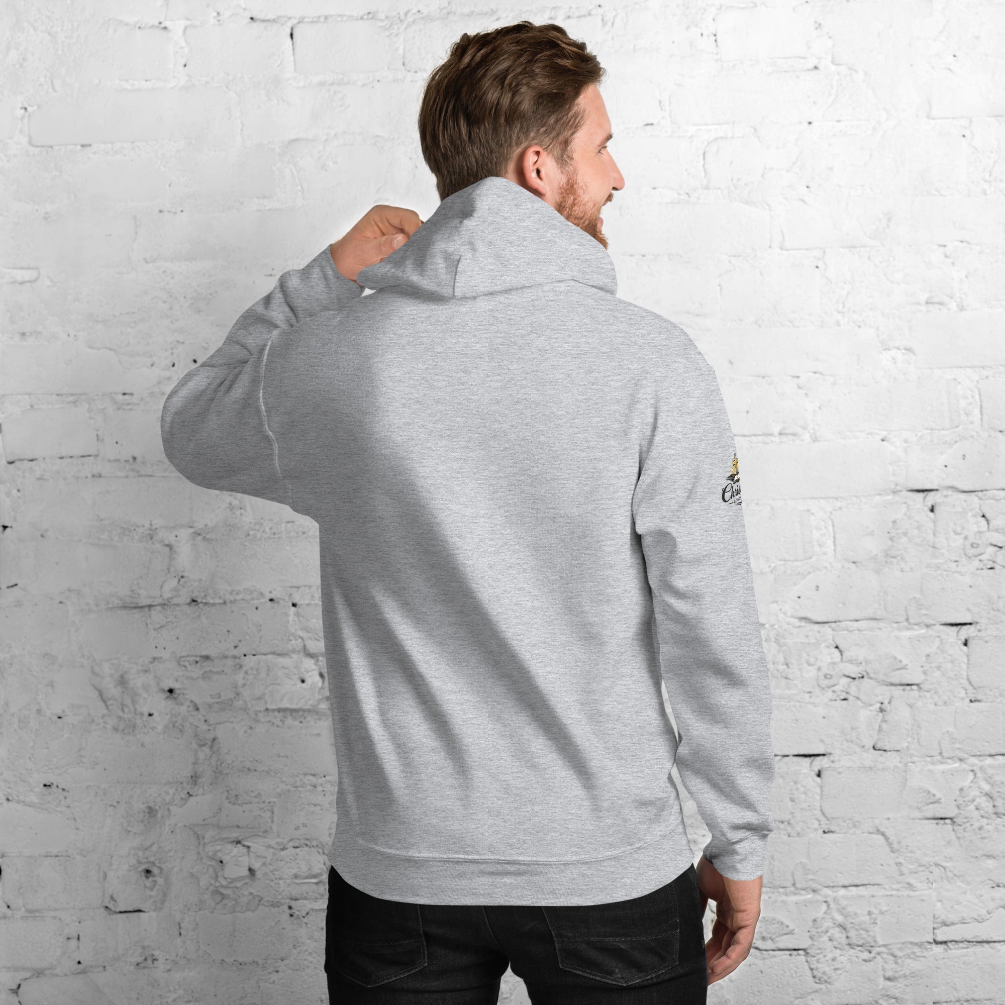 Men's Iron Sharpens Iron Hoodie - Sport Grey - Back View