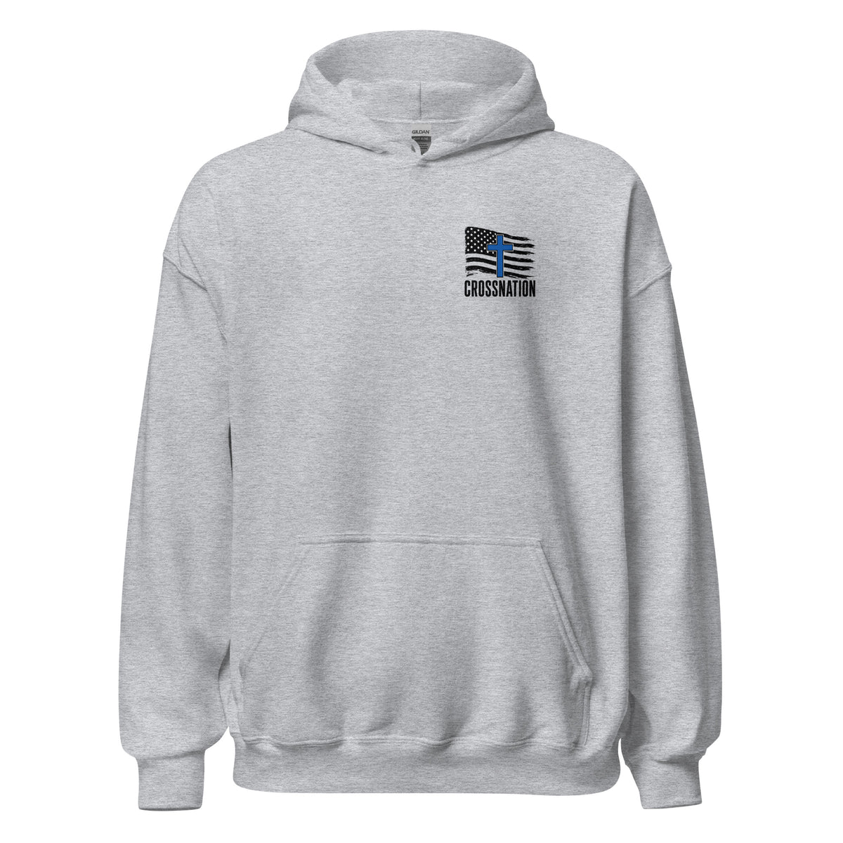 Heroes in Christ Police Hoodie - Sport Grey - Front View