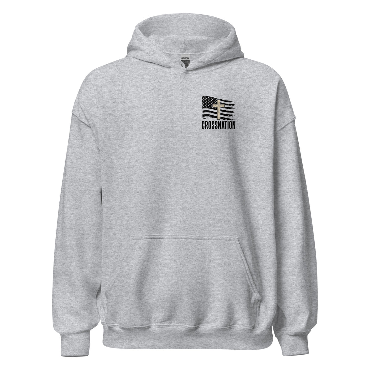 Heroes in Christ Marines Desert Camo Hoodie - Sport Grey - Front View