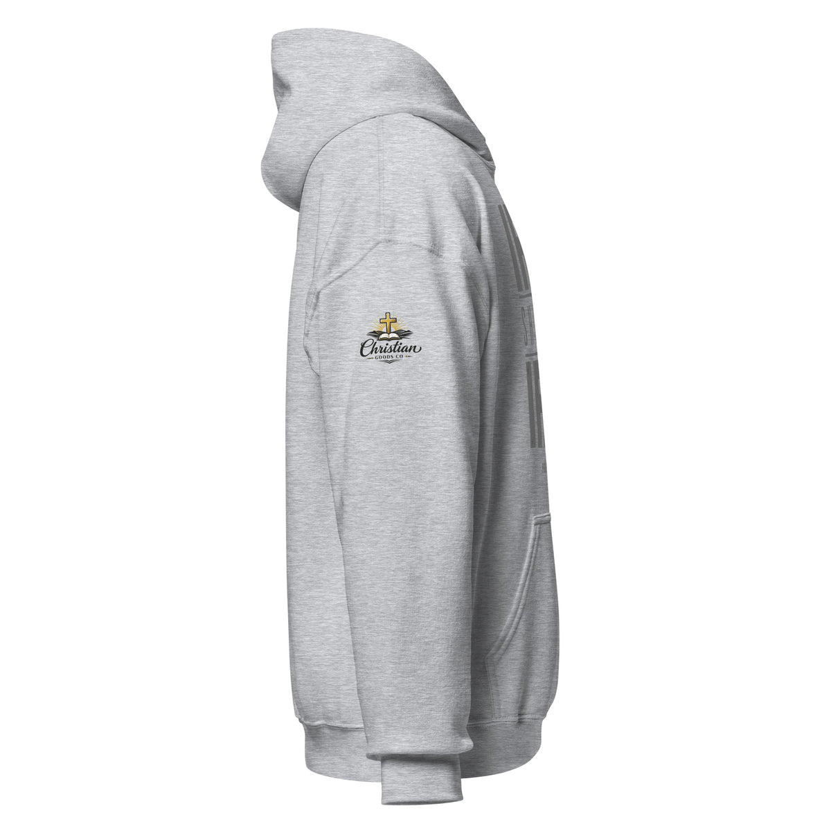 Men's Iron Sharpens Iron Hoodie - Sport Grey - Right Side View