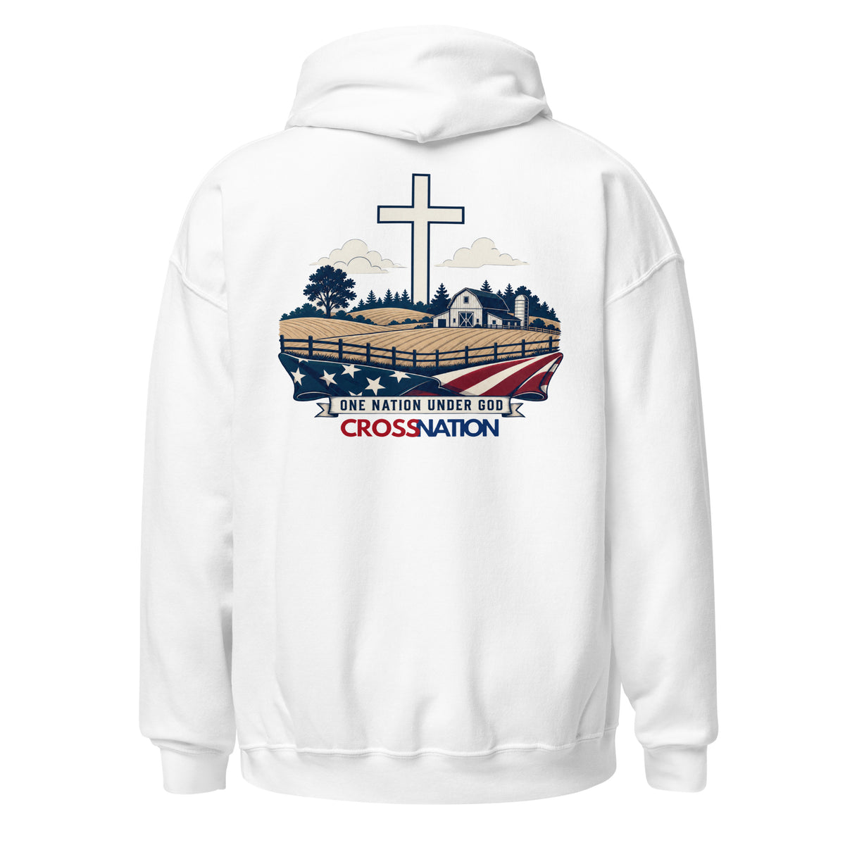 Heartland Hoodie - White - Back View