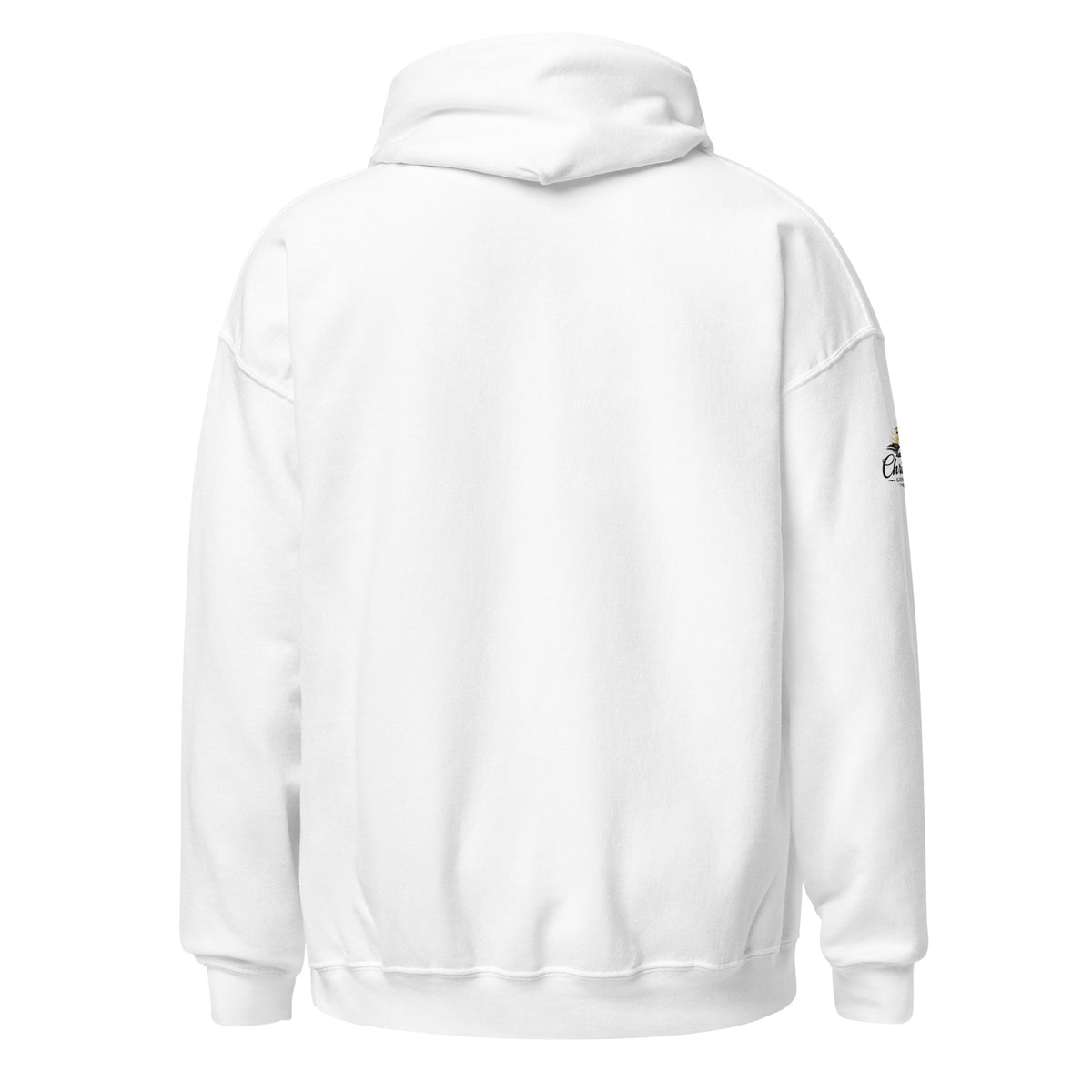 Men's Iron Sharpens Iron Hoodie - White - Back View