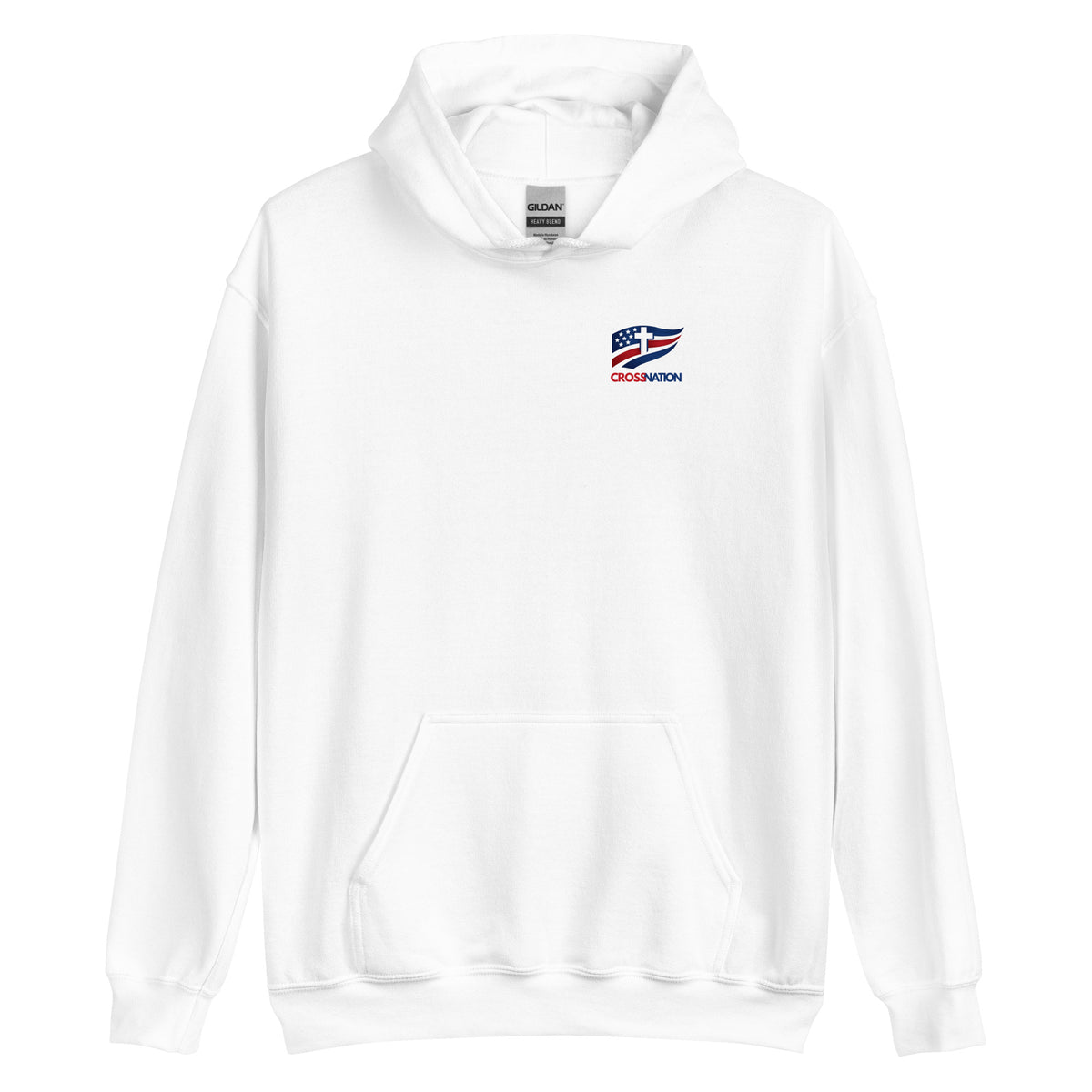 Victory in Christ Hoodie - White - Front View
