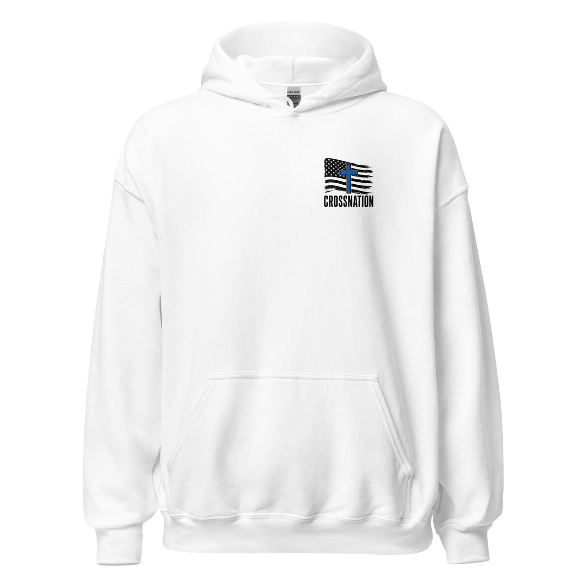 Heroes in Christ Police Hoodie - White - Front View