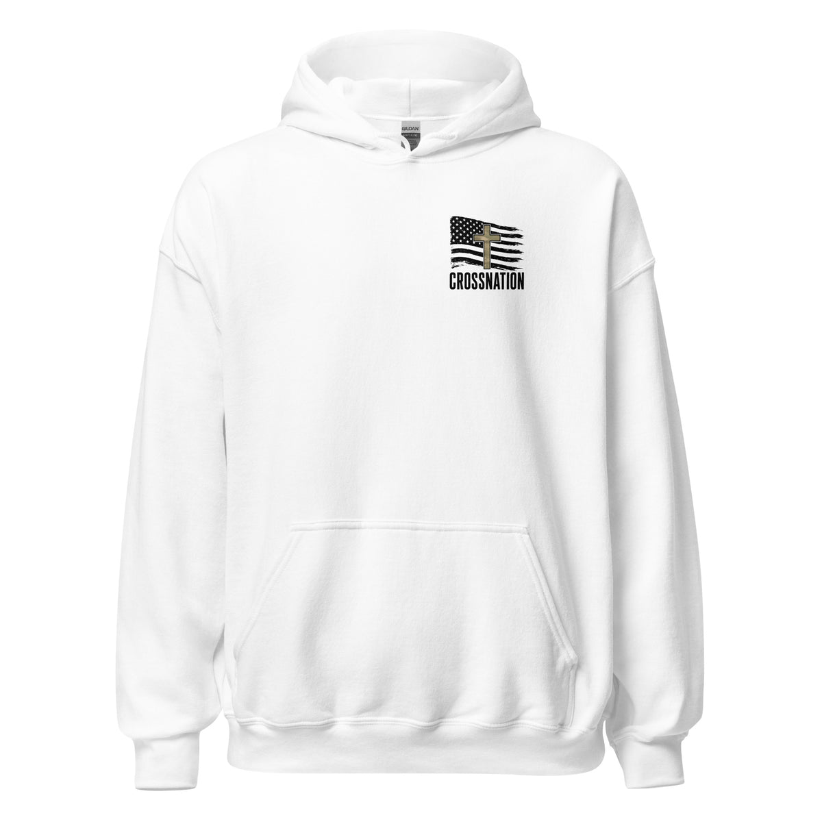 Heroes in Christ Army & Air Force Camo Hoodie - White - Front View