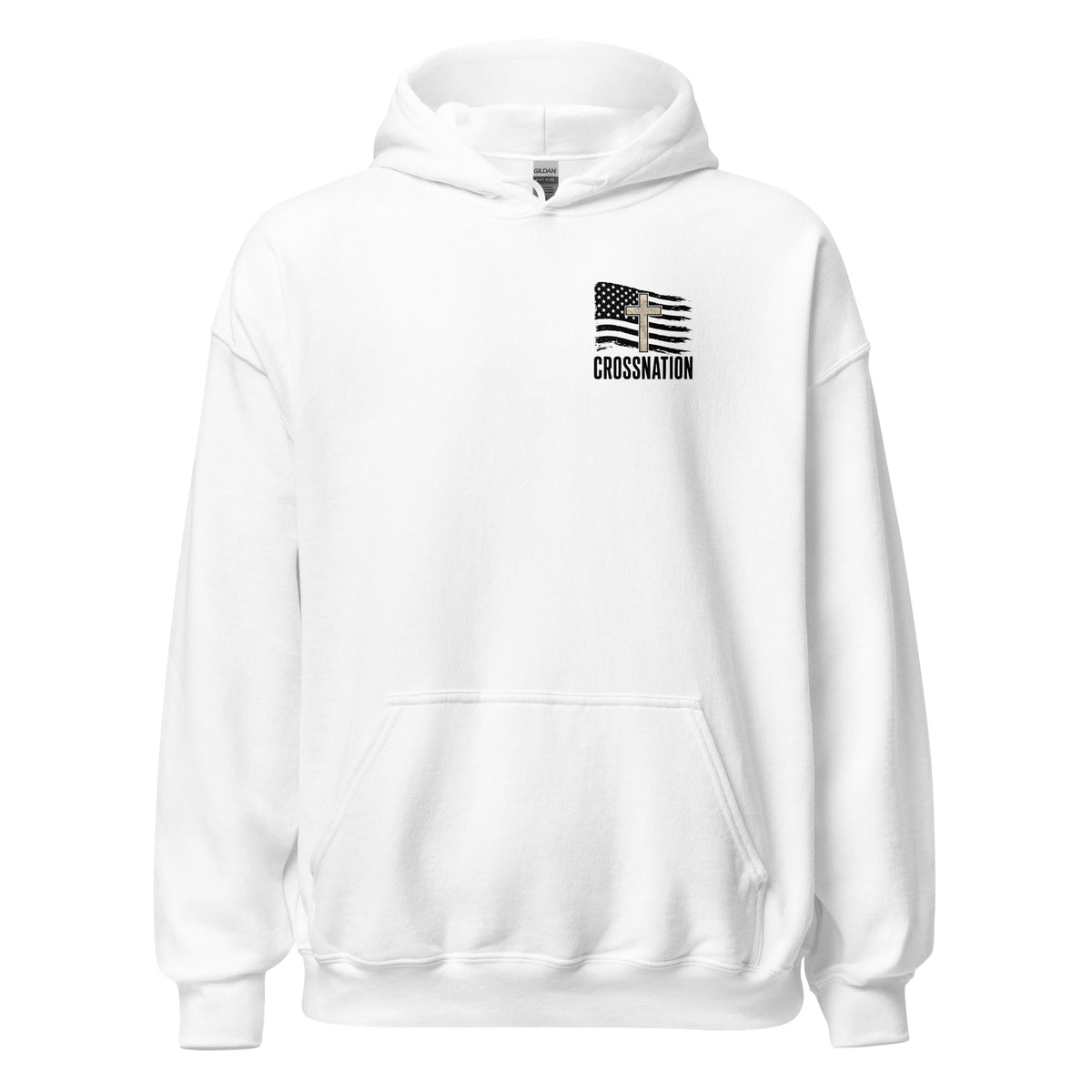 Heroes in Christ Marines Desert Camo Hoodie - White - Front View