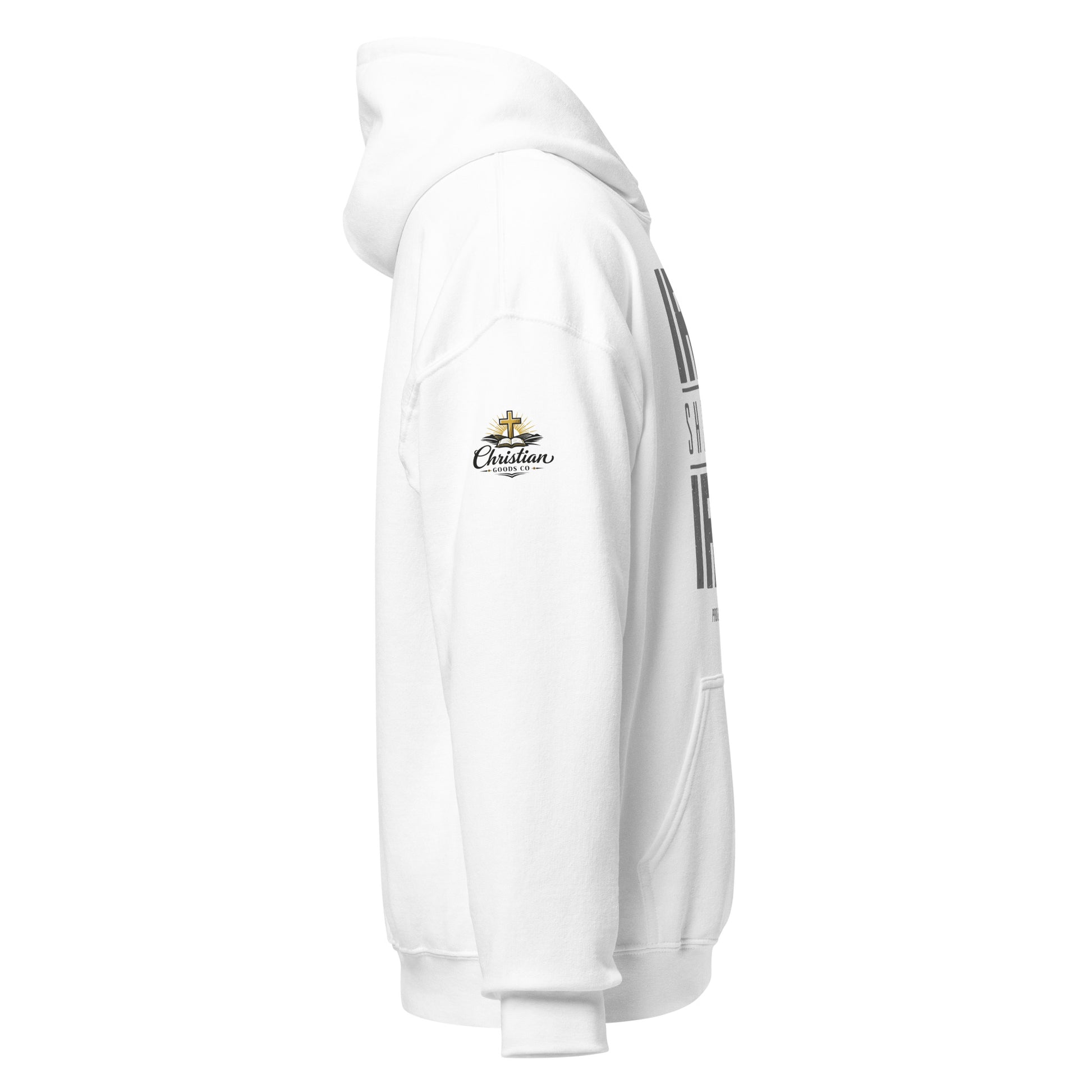 Men's Iron Sharpens Iron Hoodie - White - Right Side View