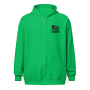 Heroes in Christ Security Full Zip Hoodie - Irish Green - Front View