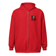 Heroes in Christ Dispatch Full Zip Hoodie - Red - Front View
