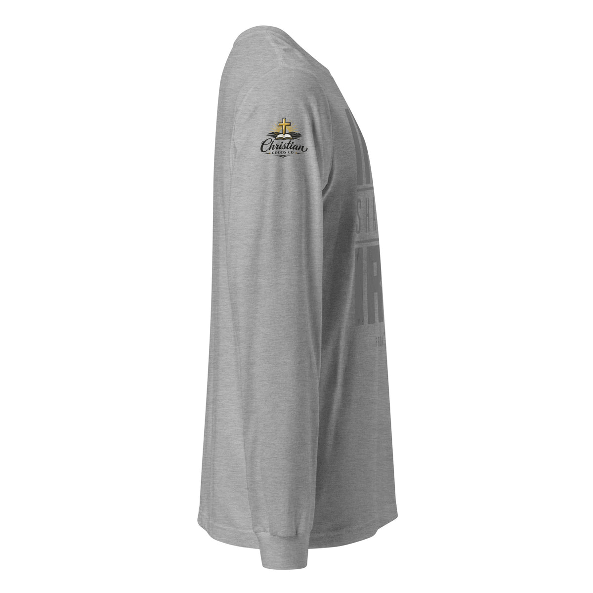 Men's Iron Sharpens Iron Long Sleeve Tee - Athletic Heather - Right Side View