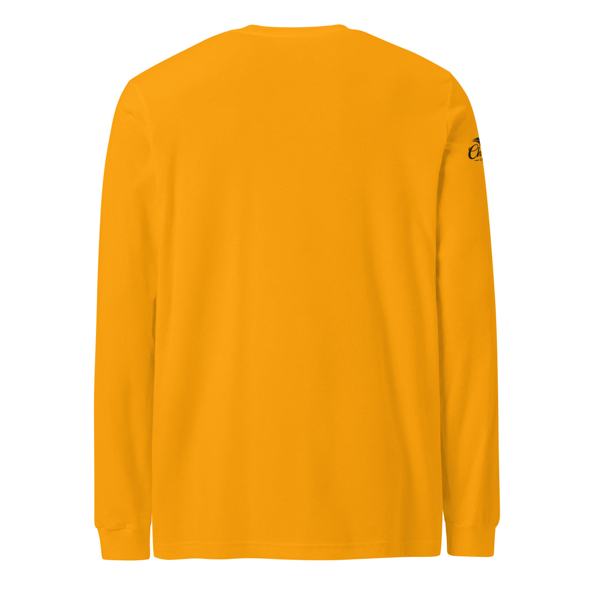 Men's Iron Sharpens Iron Long Sleeve Tee - Gold - Back View 2