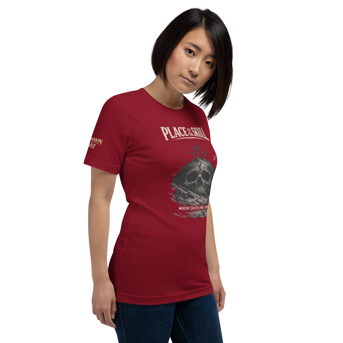 Place of the Skull T-Shirt - Cardinal - Right Front View