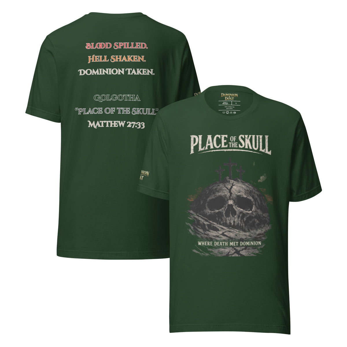 Place of the Skull T-Shirt - Forest - Front and Back View