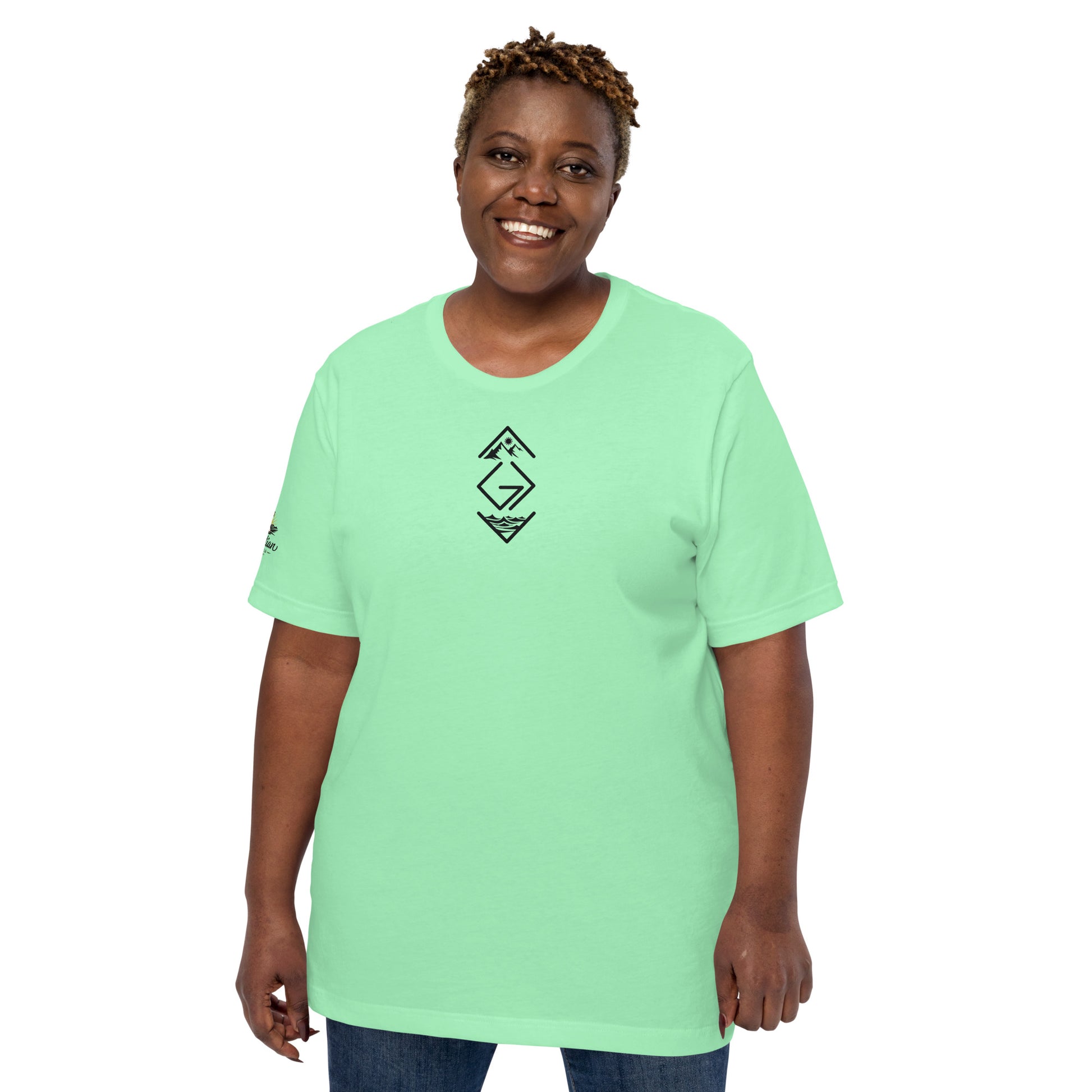God is Greater Than T-Shirt - Mint - Front View