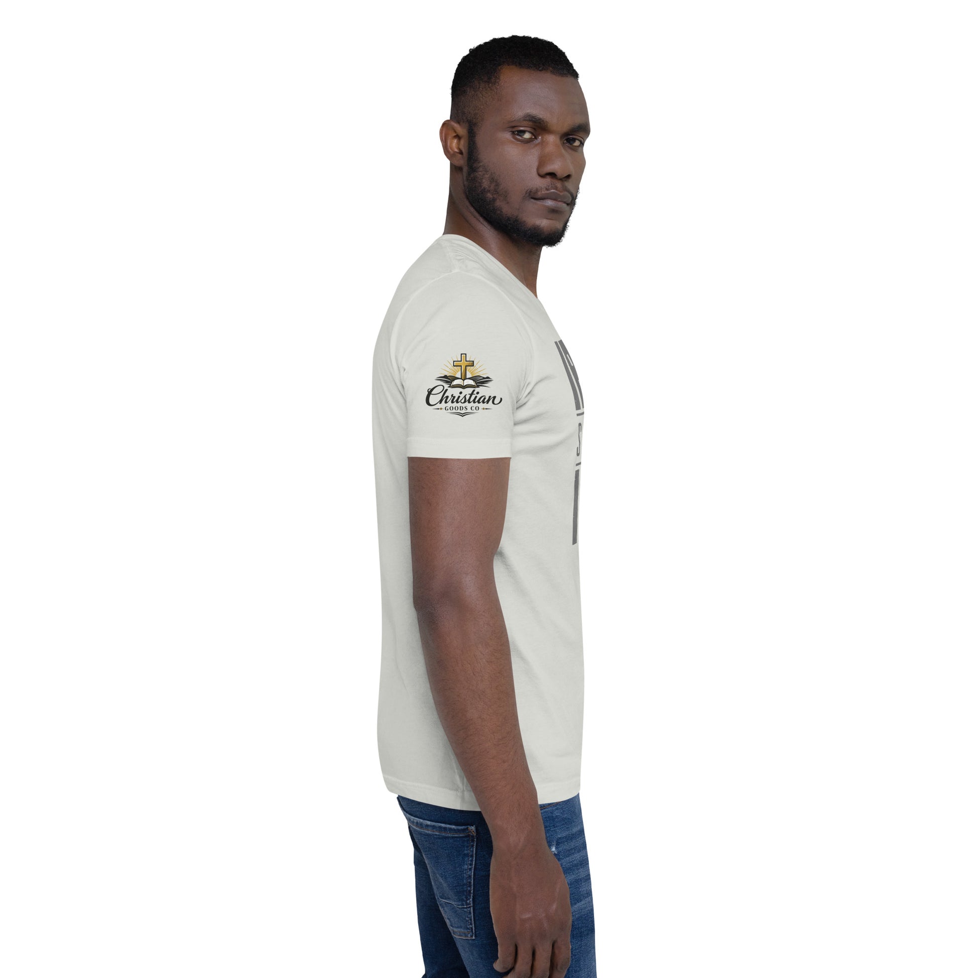 Men's Iron Sharpens Iron T-Shirt - Silver - Right Side View