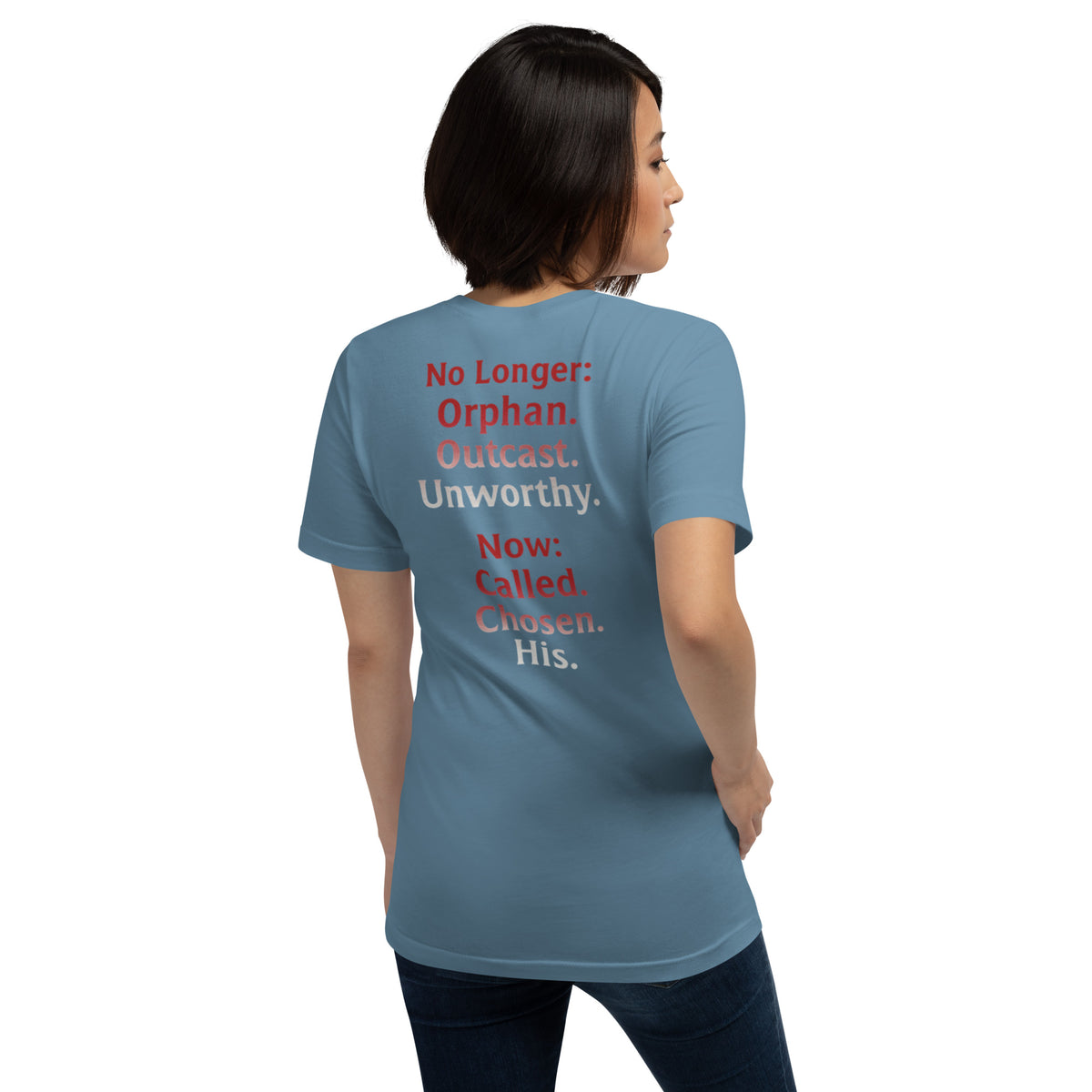 Renamed T-Shirt - Steel Blue - Back View