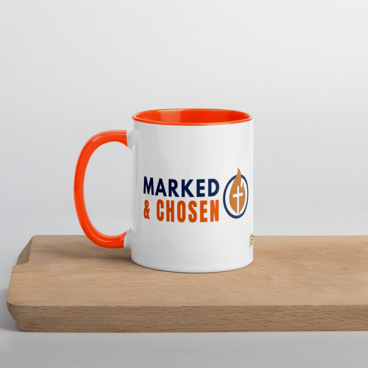 Marked & Chosen Mug with Color Inside - Orange - Left Side View