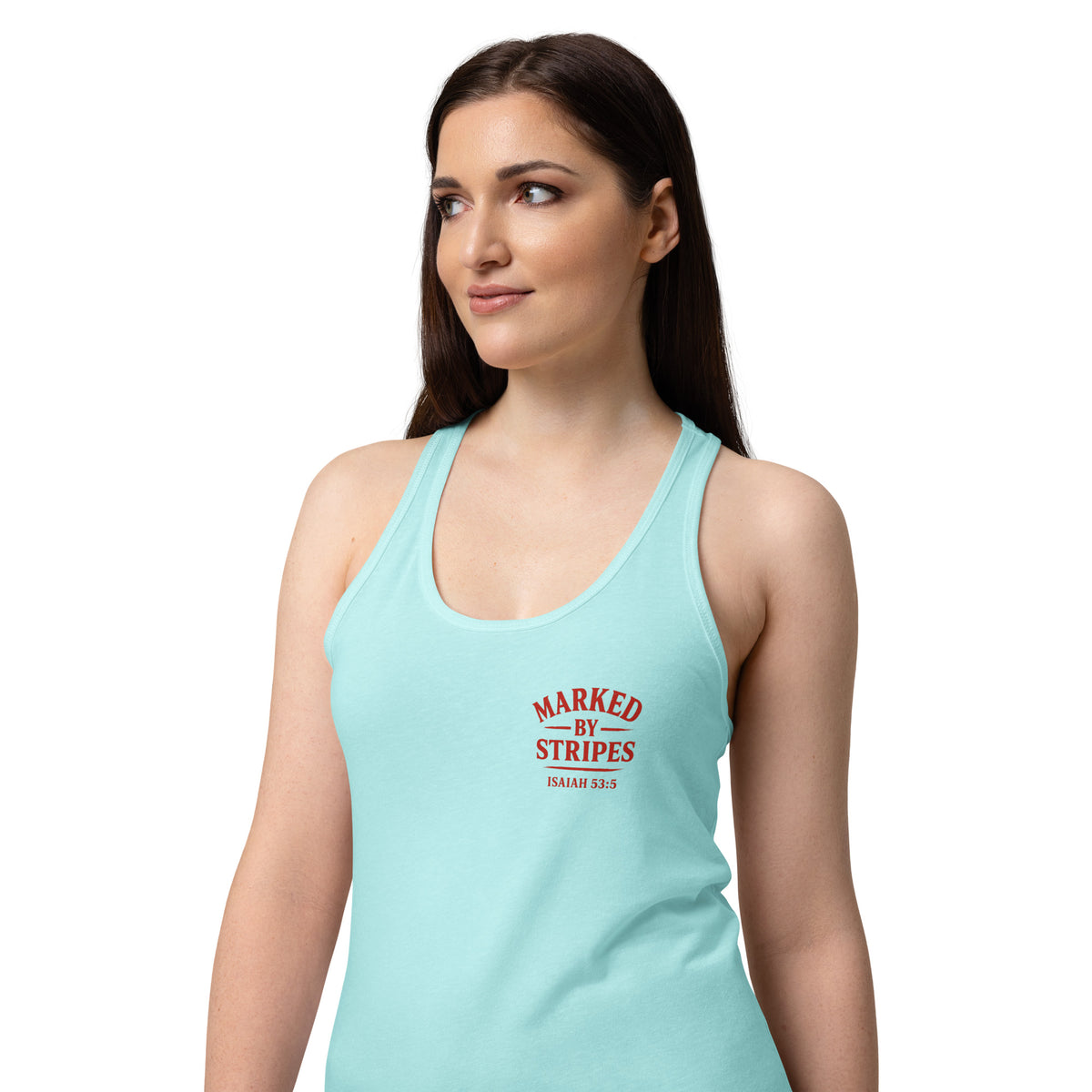 Women’s Marked by Stripes Tank Top - Cancun - Back View 3