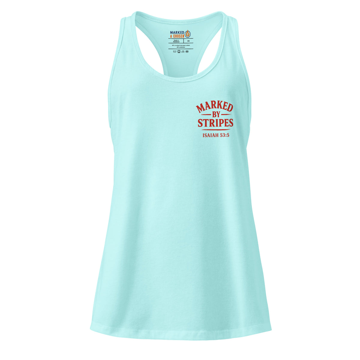 Women’s Marked by Stripes Tank Top - Cancun - Back View 5