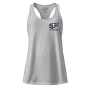 Women’s Victory in Christ Racerback Tank Top - Heather gray - Back View 4