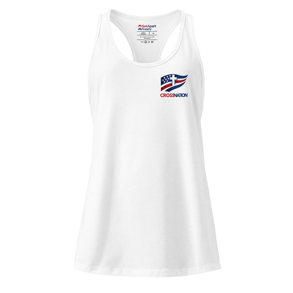 Women’s America 250th Racerback Tank Top - White - Back View 2