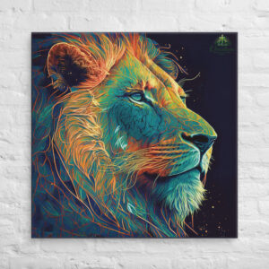 Lion of Judah Green Canvas