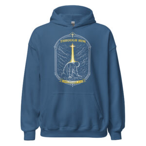 Through Him Mens Hoodie